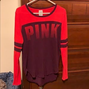 PINK long-sleeved tee